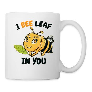 I Bee Leaf In You Cute Bumblebee - Mug - white - Right