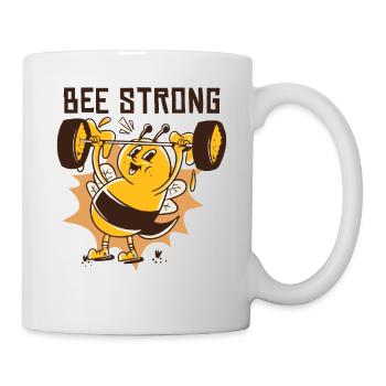Bienen stark - Tasse - Weiß - Rechts
