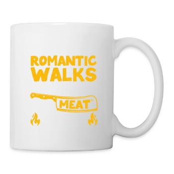 I enjoy romantic walks Fun BBQ - Mug - white - Right