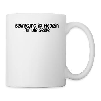 Pilates - Bewegung ist Medizin für die Seele - Tasse - Weiß - Rechts