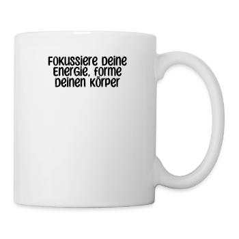 Pilates - Fokussiere deine Energie, forme deinen - Tasse - Weiß - Rechts