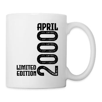 Gift April 2000. Anniversary April 2000. April. - Mug - white - Right