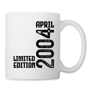 Geschenk April 2004. Geburtstag April 2004. April. - Tasse - Weiß - Rechts