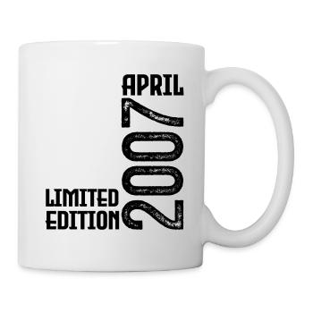 Cadeau Avril 2007. Anniversaire avril 2007. April. - Mug blanc - blanc - Droite