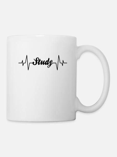 Studieren Herzschlag - Tasse - Weiß