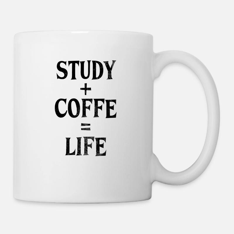 Studieren und Kaffee - Tasse - Weiß