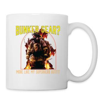 Équipement de bunker? Plus comme ma tenue de super-héros - Mug blanc - blanc - Droite