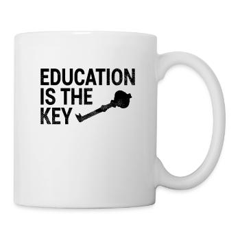 Education Key Saying - Mug - white - Right