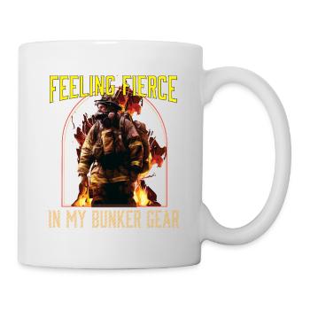 Se sentir féroce dans mon Bunker Gear Fireman - Mug blanc - blanc - Droite