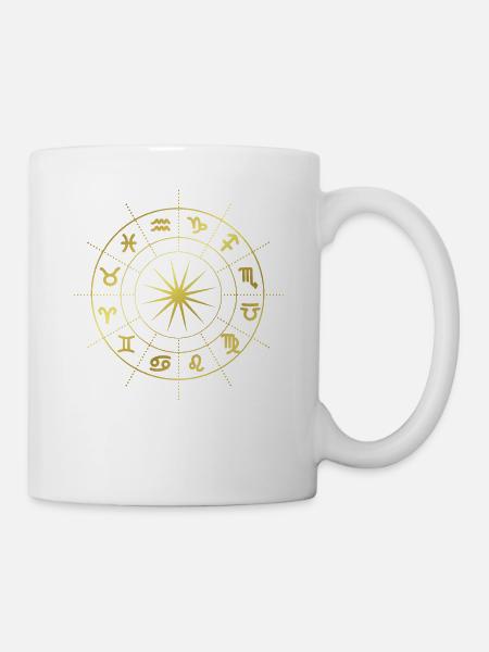 Stern - Sternzeichen - Horoskop - Astrologie - Tasse - Weiß