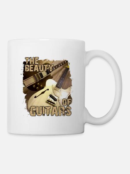 The Beauty Of Guitars - Mug - white