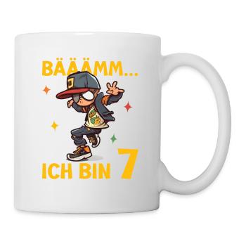 7.Geburtstag Jungen - Geburtstagsgeschenk 7 Jahre - Tasse - Weiß - Rechts