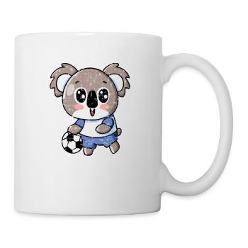 Cute Kawaii Koala with Handball and Football Design - Mug - white - Right