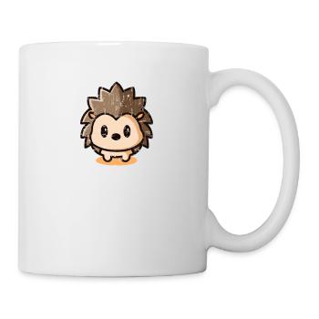 Le porc-épic hérisson Kawaii a l’air mignon - Mug blanc - blanc - Droite