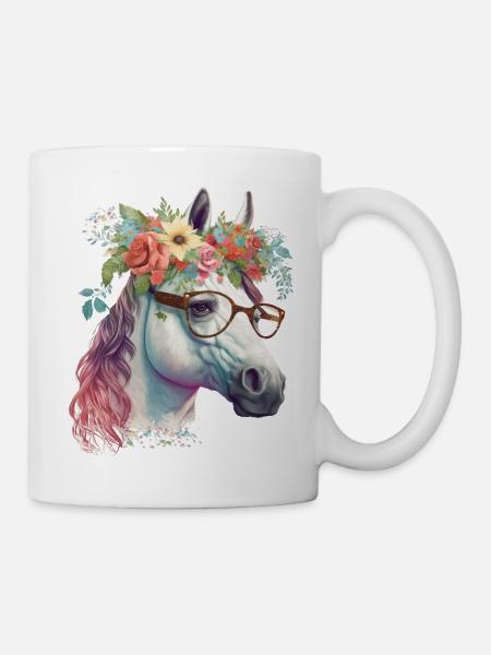 Cheval mignon - Mug blanc - blanc
