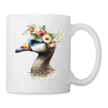 Hübsche Gans - Tasse - Weiß - Rechts