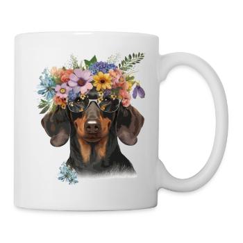 Fescher Dackel - Tasse - Weiß - Rechts