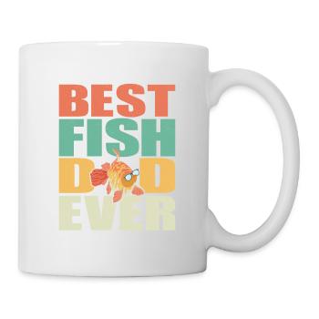 Best Fish Dad Ever Aquarium Owner Fish Keeping - Tasse - Weiß - Rechts