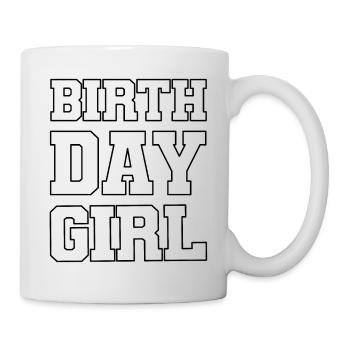 Fille d’anniversaire - Mug blanc - blanc - Droite