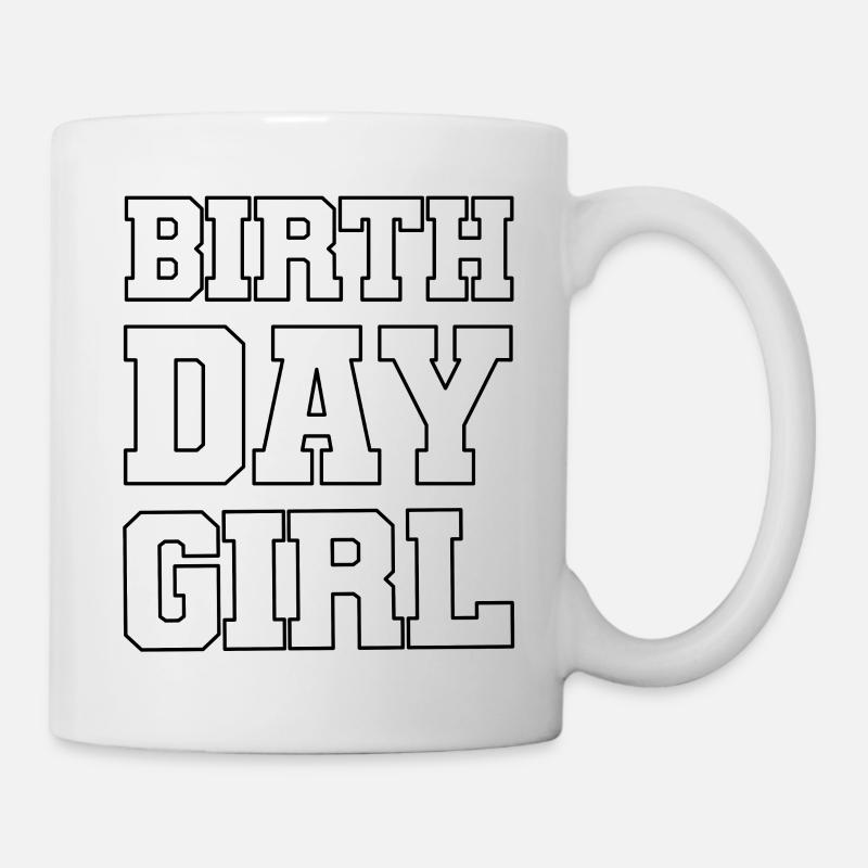 Fille d’anniversaire - Mug blanc - blanc