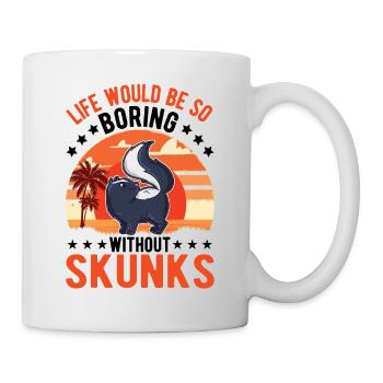 Cadeau Skunk - Mug blanc - blanc - Droite