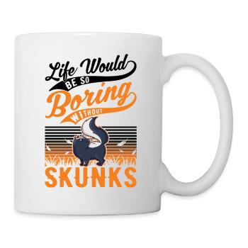 Cadeau Skunk - Mug blanc - blanc - Droite