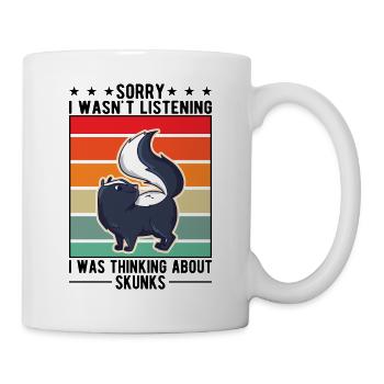 Cadeau Skunk - Mug blanc - blanc - Droite