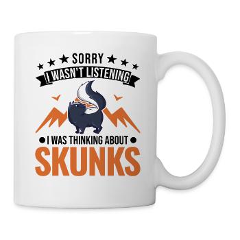 Cadeau Skunk - Mug blanc - blanc - Droite