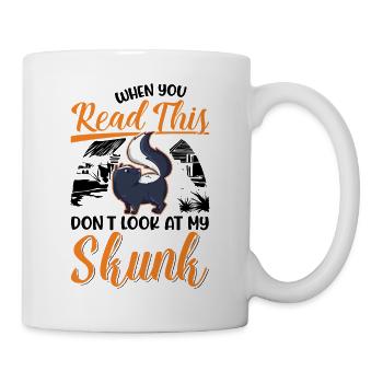 Stinktier Liebhaber - Tasse - Weiß - Rechts