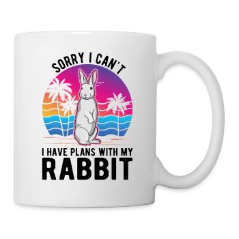 Kaninchen Häschen Hase Kaninchen - Tasse - Weiß - Rechts