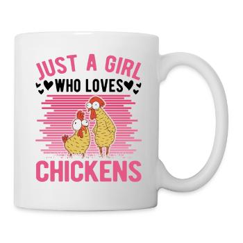 Chickens Girl Farmer Chicken Farmer - Mug - white - Right