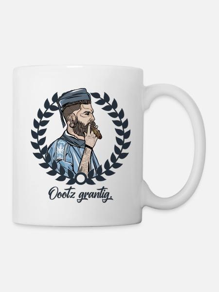 Rieser Grantler // Illustration - Tasse - Weiß