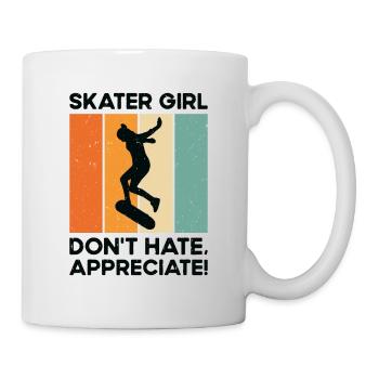 Journée internationale de la femme Skater Girl - Mug blanc - blanc - Droite
