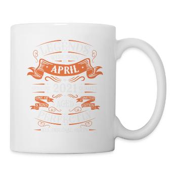 2021 Avril 2021 anniversaire Avril 2021 Avril - Mug blanc - blanc - Droite