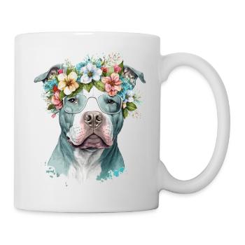 Schöner Pit Bull - Tasse - Weiß - Rechts
