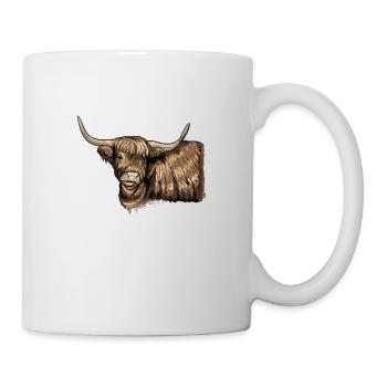 Galloway Rind I Schottland Rinderzucht für - Tasse - Weiß - Rechts