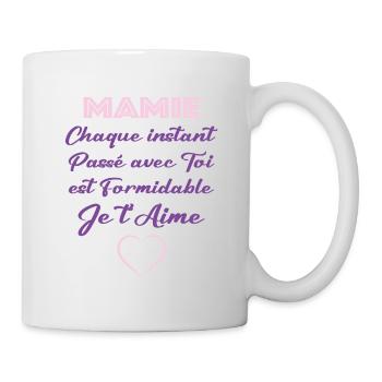 Mamie je t'aime - Mug blanc - blanc - Droite