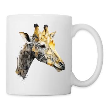 Giraffe Art Africa Zoo Animal Motif Gift Motif - Mug - white - Right