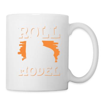 roll skaten - Tasse - Weiß - Rechts