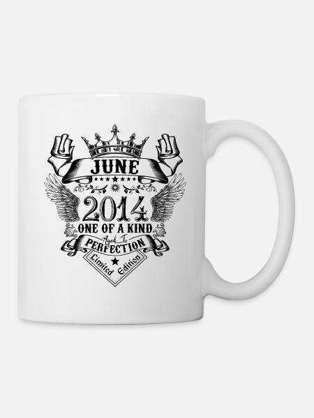 Geburtstag Juni 2014 geboren im Juni 2014 - Tasse - Weiß