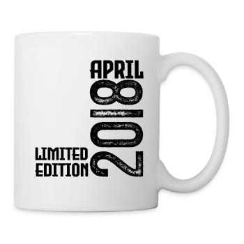 Gift April 2018. Birthday April 2018. April. - Mug - white - Right