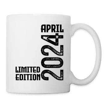 Cadeau Avril 2024. Anniversaire avril 2024. April. - Mug blanc - blanc - Droite