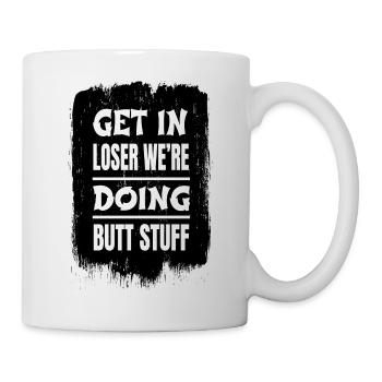 Female Heart Alien Pun Rainbow Spaceship LGBTQ - Mug blanc - blanc - Droite