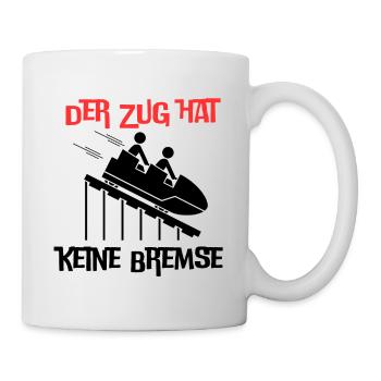 Der Zug hat keine Bremse Mallorca 2023 Party Malle - Tasse - Weiß - Rechts