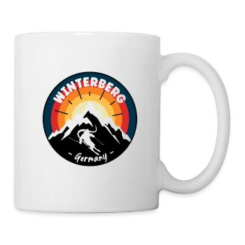 Skiing In Winterberg Germany Vintage - Mug - white - Right