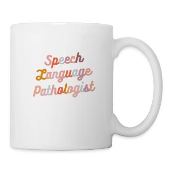 Es braucht einen speziellen Logopäden, um - Tasse - Weiß - Rechts
