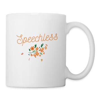 Nie sprachlos Sprachpathologe SLP - Tasse - Weiß - Rechts