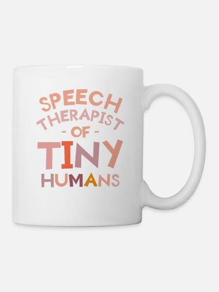 Logopäde der Sprache winziger Menschen - Tasse - Weiß