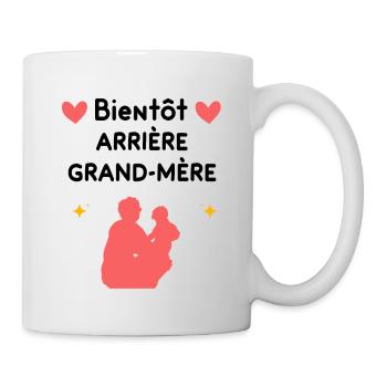 cadeau grossesse Bientôt arrière-grand-mère - Mug blanc - blanc - Droite