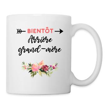 grossesse cadeau Bientôt arrière-grand-mère - Mug blanc - blanc - Droite